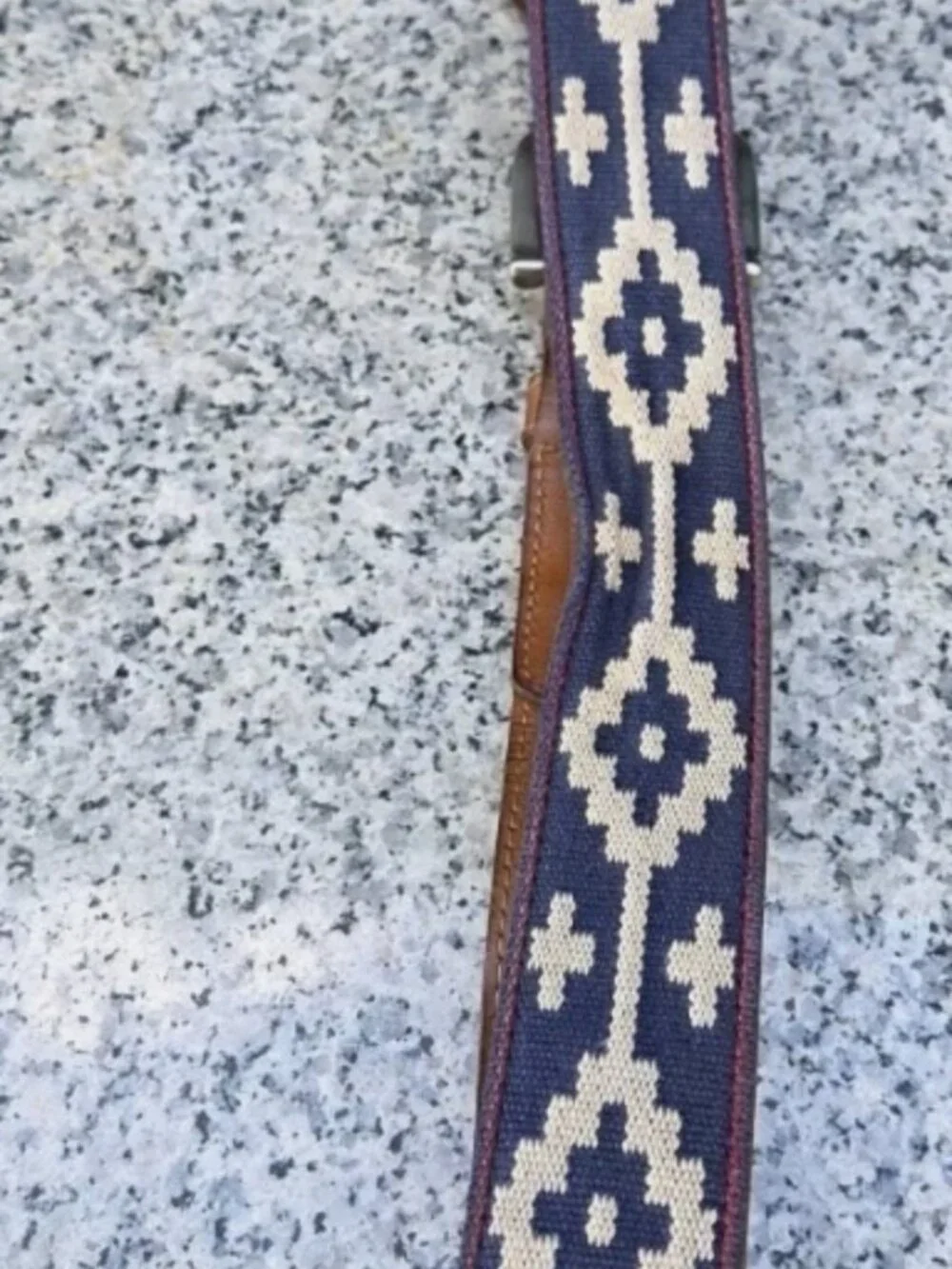 La Matera Multicolor Handmade Woven Leather Belt Size : 40